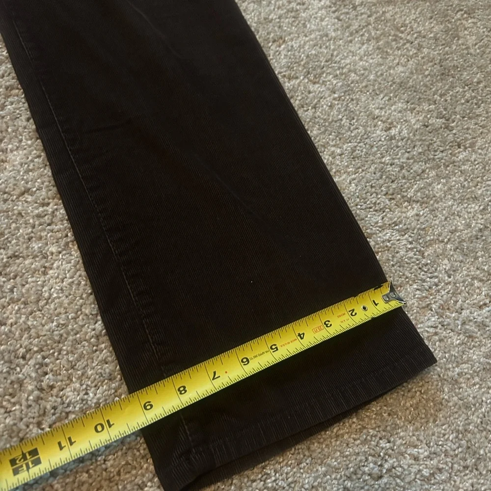 Nine West Corduroy Dark Brown Wide Leg Pants, sz 10 - Picture 8 of 11